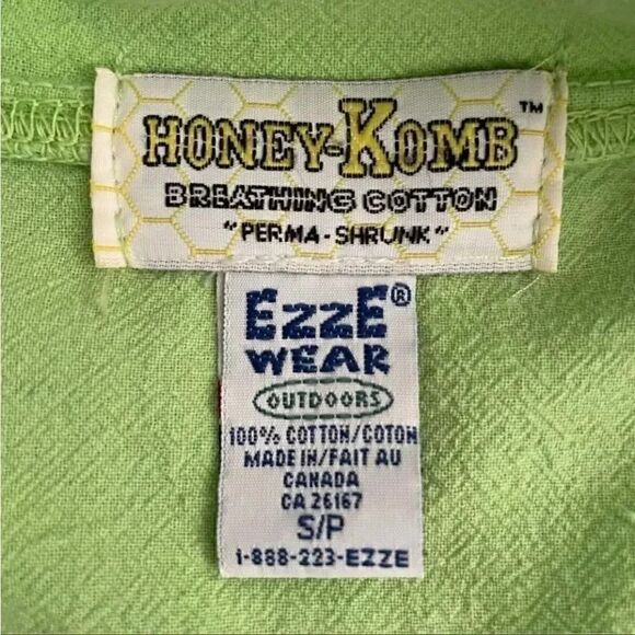 2 for $30 Honey Komb Vintage Kelly Lime Green Perma Shrunk Ezze Wear Cotton S/P - Picture 6 of 12